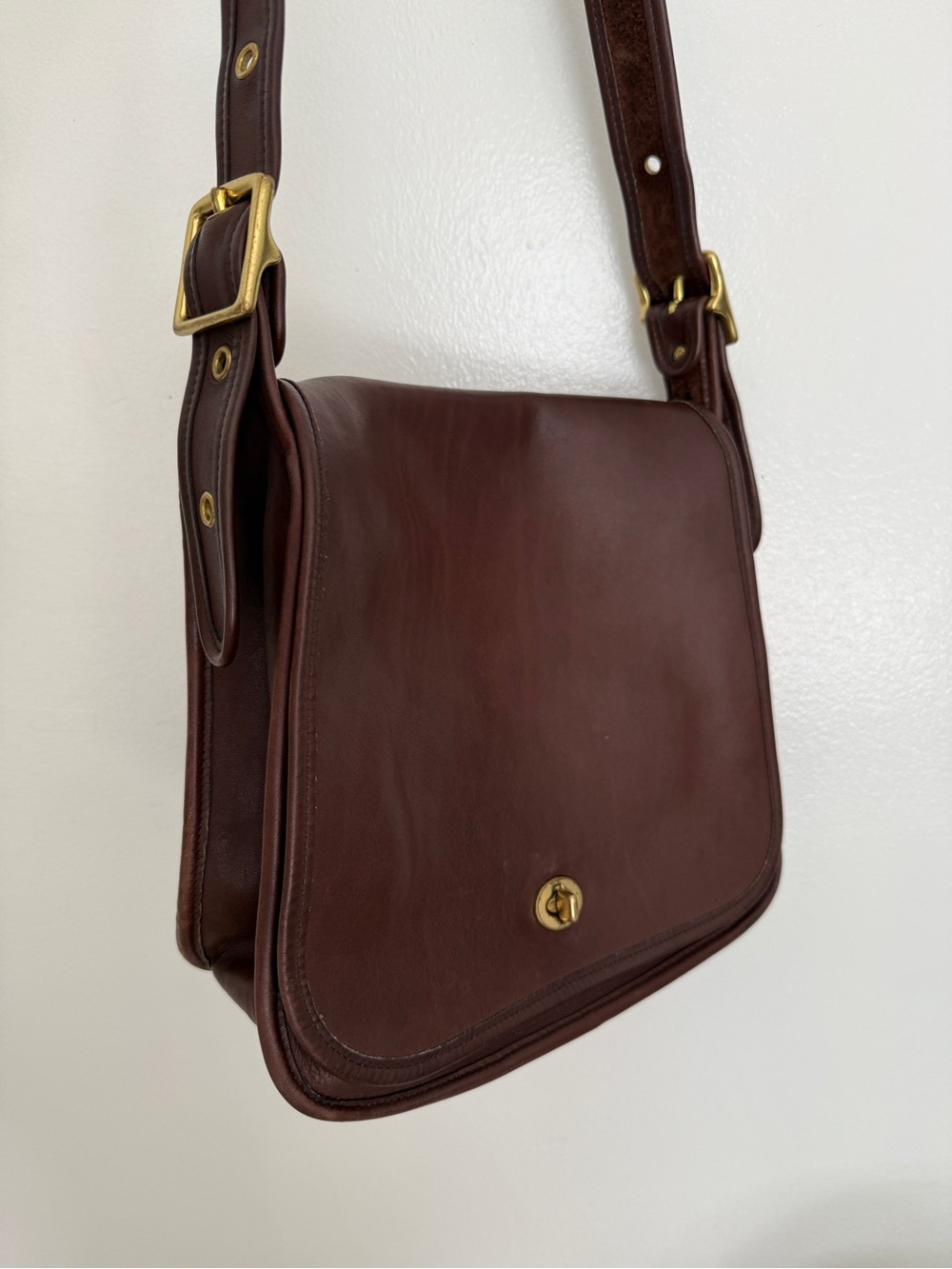 Coach Vintage Stewardess Bag Brown Leather Style 9525 Made in Original NYC USA - Picture 15 of 15